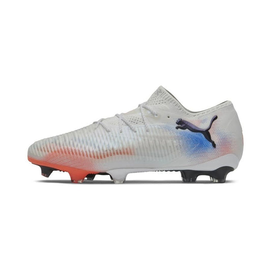 Puma Future 8 Ultimate FG Firm Ground Soccer Cleat - Puma White/Puma Black/Glowing Red