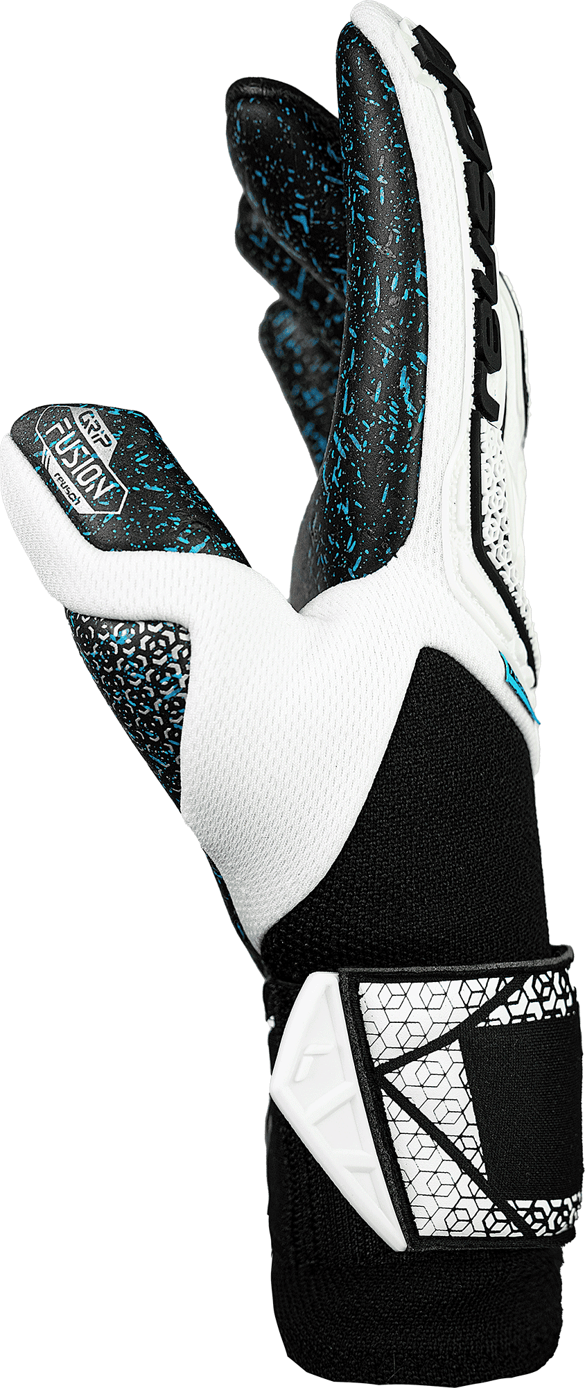 Reusch Attrakt Freegel Fusion Goaliator - White/Silver/Black