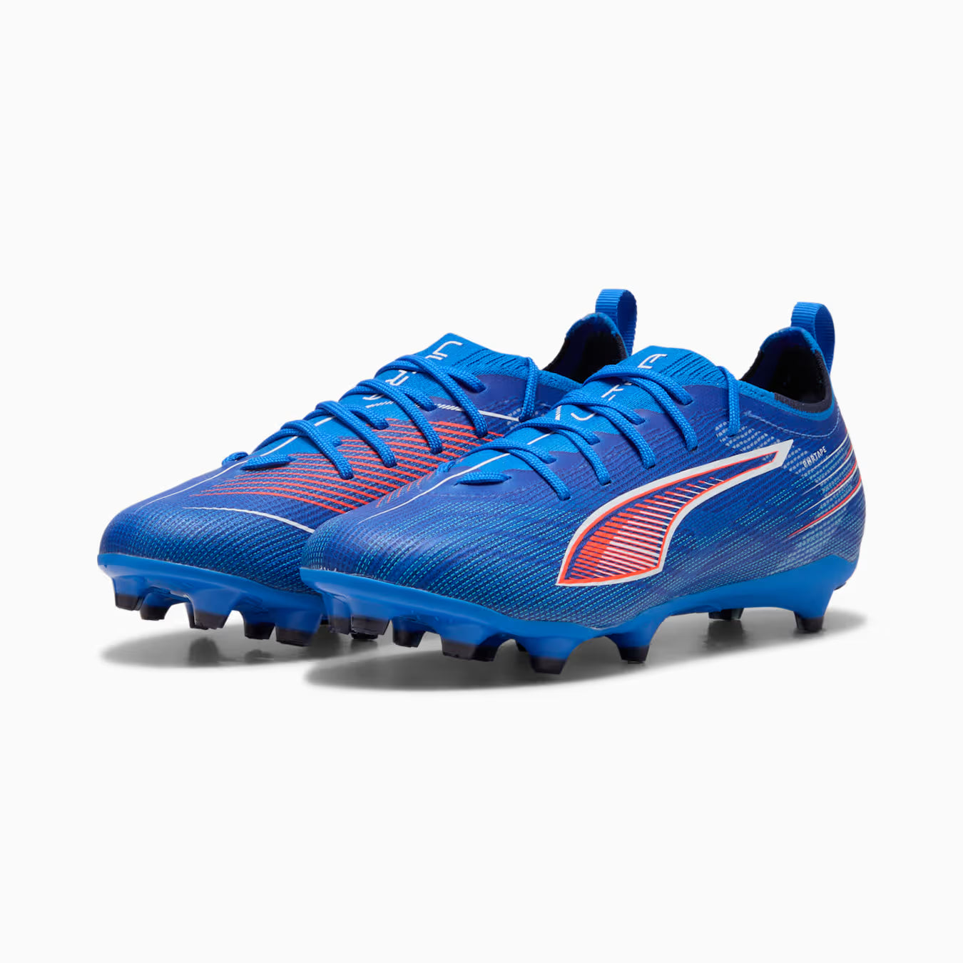 Puma Junior Ultra 6 Pro FG/AG Firm Ground Soccer Cleat - Ultra Blue/White/Glowing Red