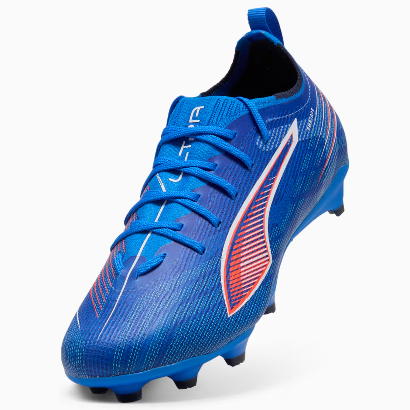 Puma Junior Ultra 6 Pro FG/AG Firm Ground Soccer Cleat - Ultra Blue/White/Glowing Red