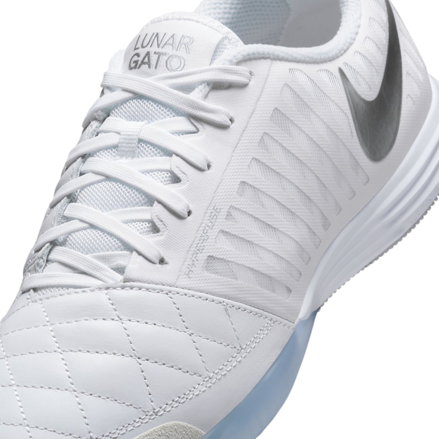 Nike Lunargato II IN Indoor Soccer Shoe - White/Chrome