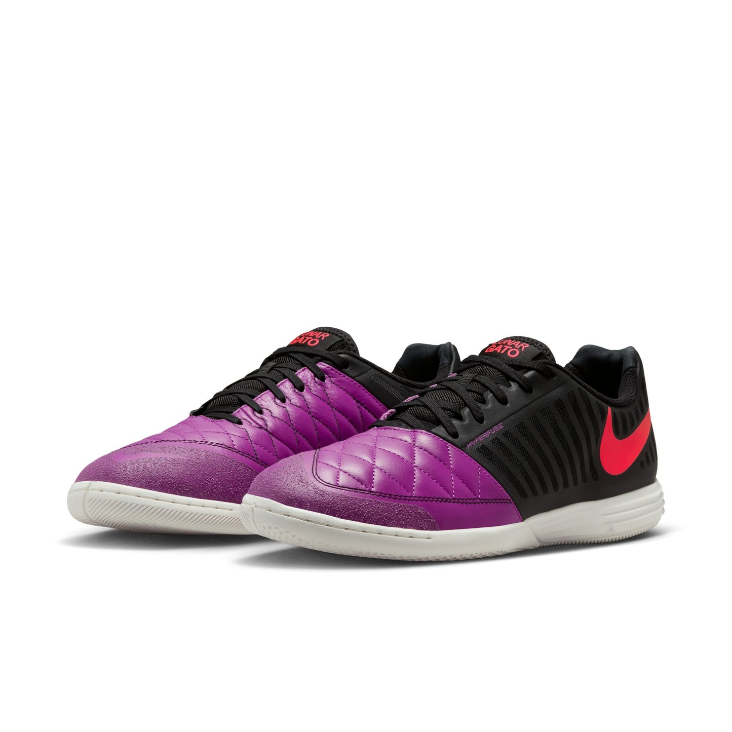 Nike Lunargato II IN Indoor Soccer Shoe - Bold Berry/Bright Crimson