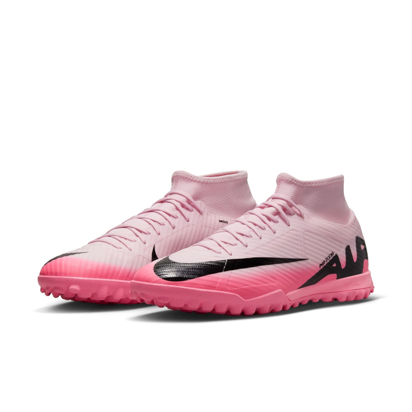 Nike Mercurial Superfly 9 Academy TF Turf Soccer Cleat - Pink Foam/Black