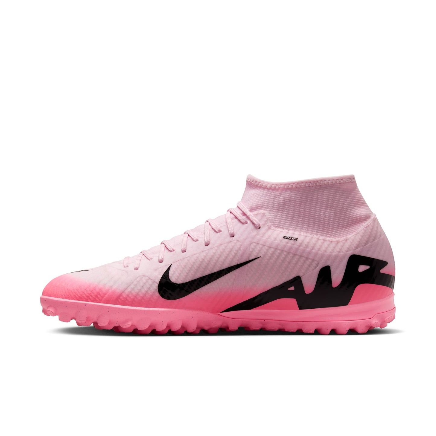 Nike Mercurial Superfly 9 Academy TF Turf Soccer Cleat - Pink Foam/Black
