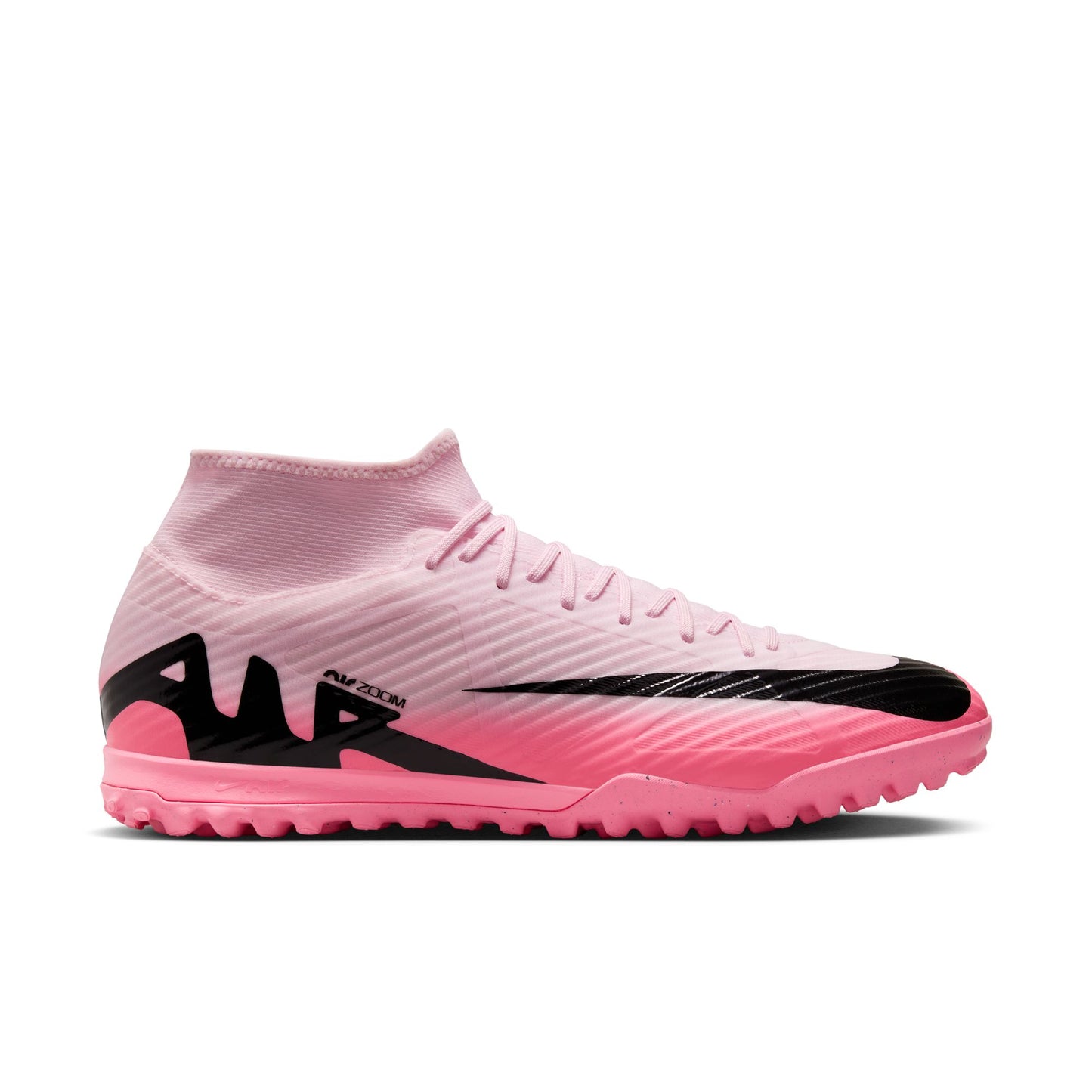 Nike Mercurial Superfly 9 Academy TF Turf Soccer Cleat - Pink Foam/Black