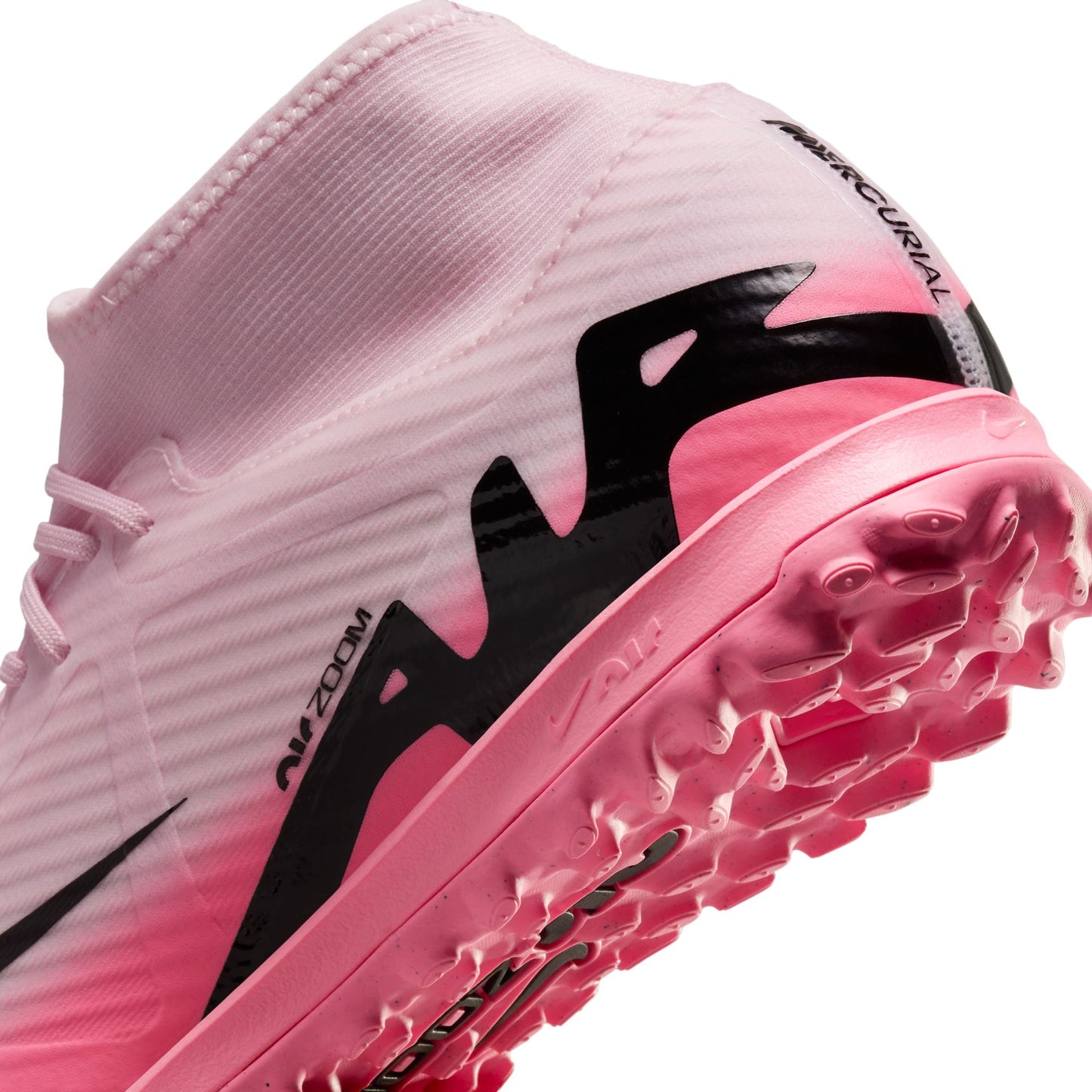 Nike Mercurial Superfly 9 Academy TF Turf Soccer Cleat - Pink Foam/Black