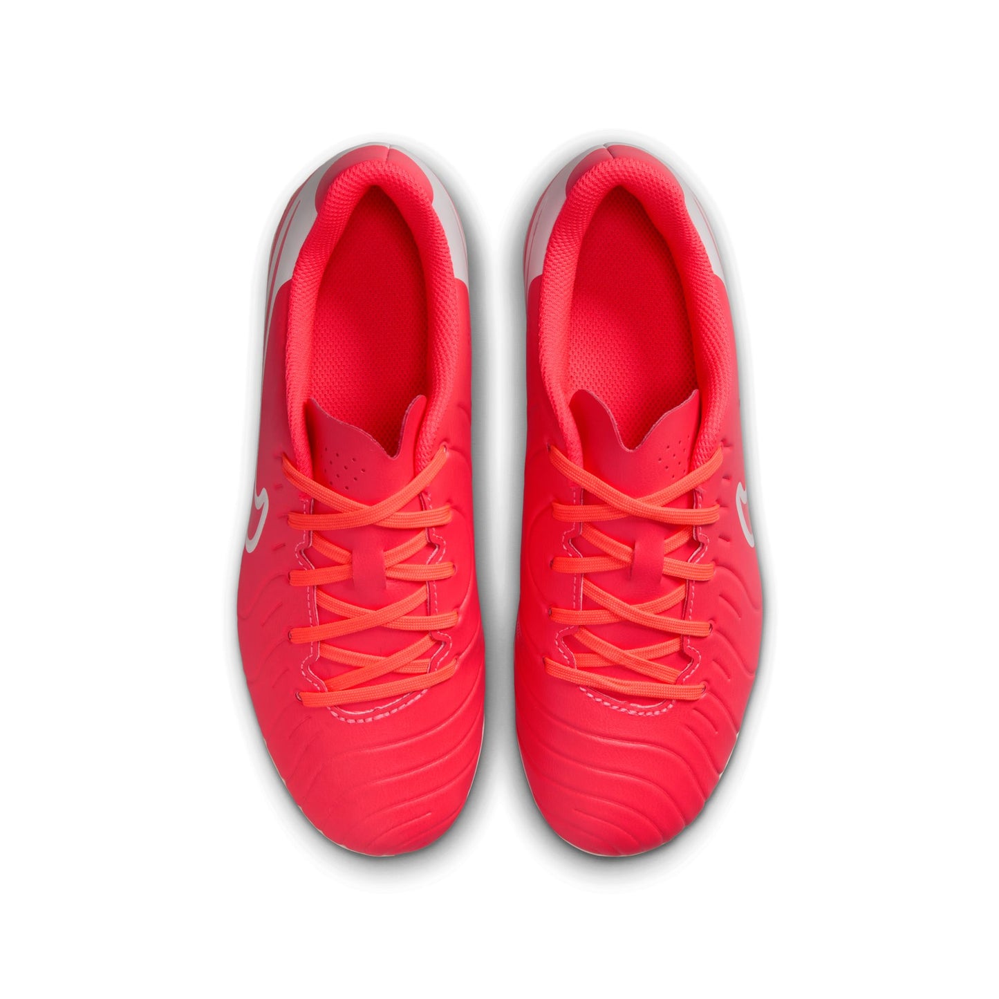 Nike Junior Tiempo Legend 10 Club FG Firm Ground Soccer Cleat - Hot Lava/White