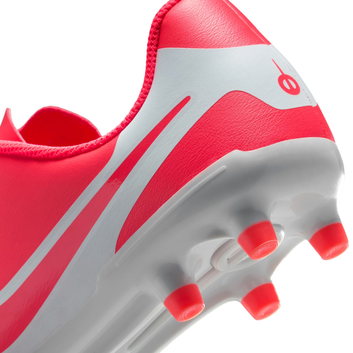 Nike Junior Tiempo Legend 10 Club FG Firm Ground Soccer Cleat - Hot Lava/White