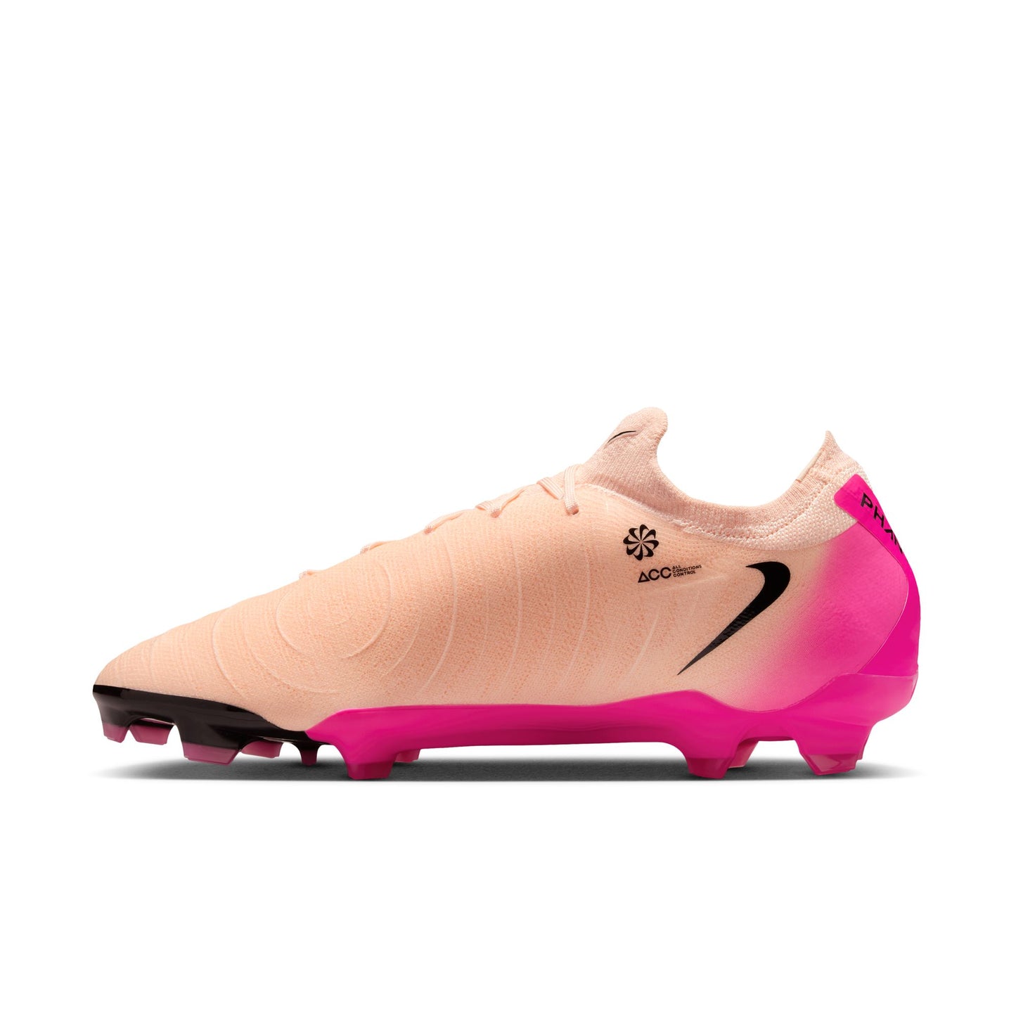 Nike Phantom GX 2 Pro FG Firm Ground Soccer Cleat - Crimson Tint/Black/Pink Blast