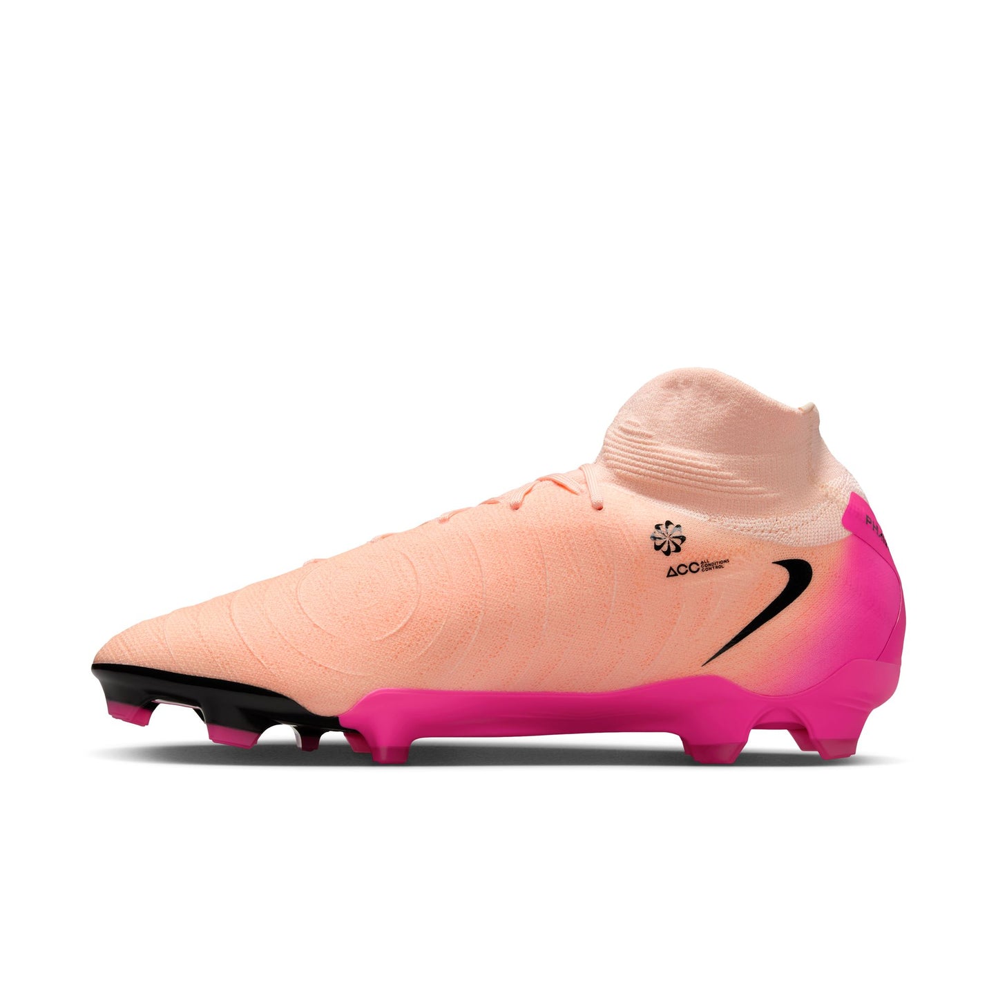 Nike Phantom Luna 2 Pro FG Firm Ground Soccer Cleat - Crimson Tint/Black/Pink Blast