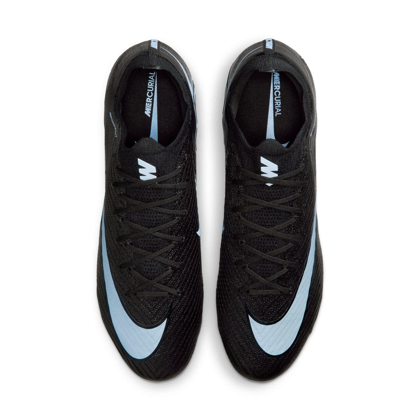 Nike Mercurial Vapor 16 Elite FG Firm Ground Soccer Cleats- Black/Ice Blue