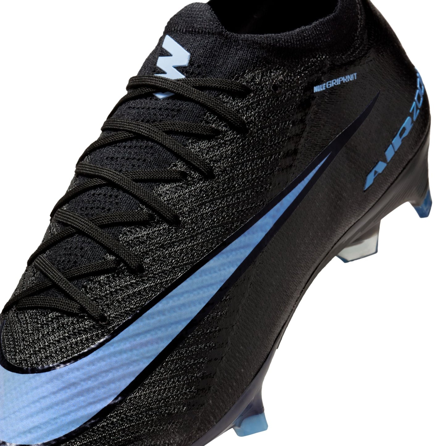Nike Mercurial Vapor 16 Elite FG Firm Ground Soccer Cleats- Black/Ice Blue