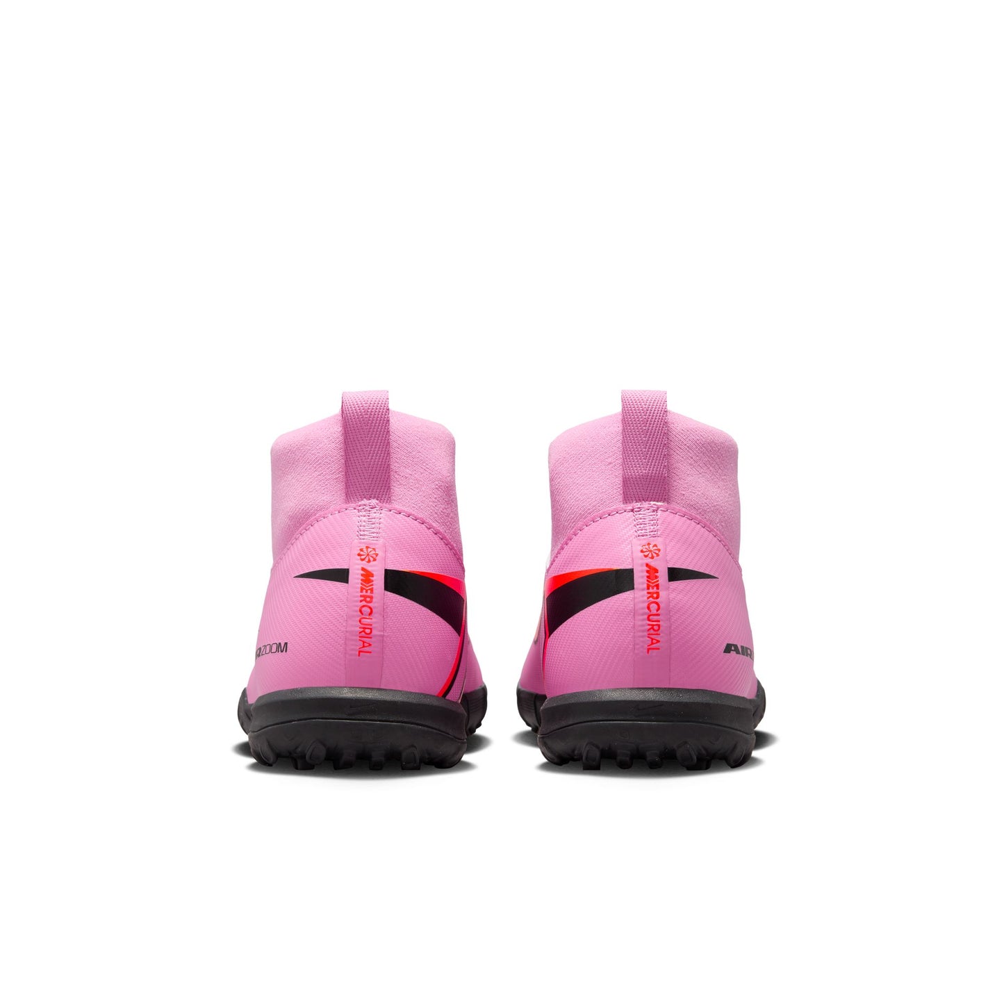 Nike Junior Zoom Mercurial Superfly 10 Academy TF Turf Soccer Cleat - Magic Flamingo/Black/ Crimson