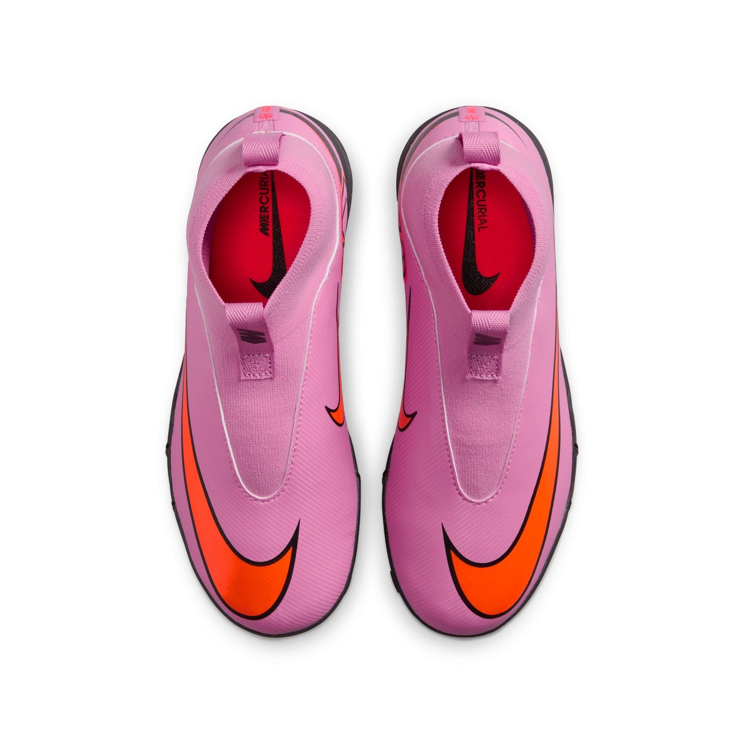 Nike Junior Zoom Mercurial Superfly 10 Academy TF Turf Soccer Cleat - Magic Flamingo/Black/ Crimson