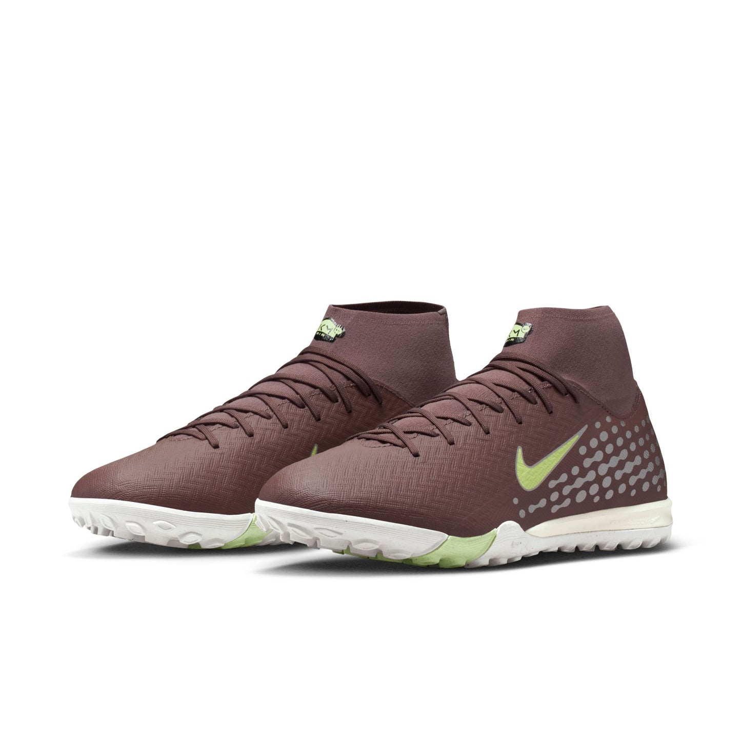 Nike "Kylian Mbappe" Mercurial Superfly 10 Academy TF Turf Soccer Cleat - Plum Eclipse/Metallic Silver