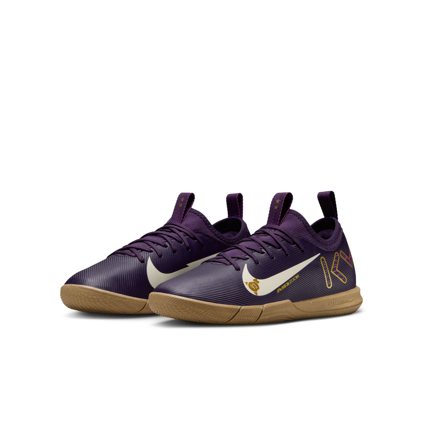 Nike Junior "Kylian Mbappe" Mercurial Vapor16 Academy IC Indoor Soccer Shoe - Grand Purple/Pale Ivory