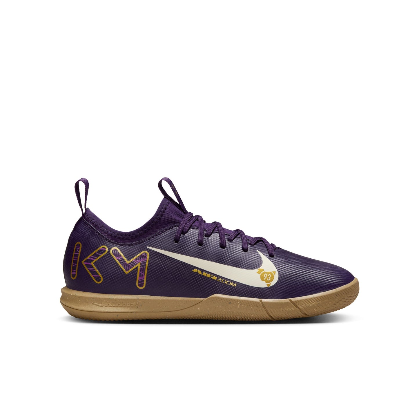 Nike Junior "Kylian Mbappe" Mercurial Vapor16 Academy IC Indoor Soccer Shoe - Grand Purple/Pale Ivory