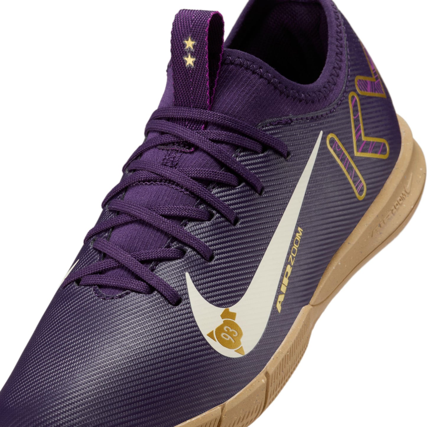 Nike Junior "Kylian Mbappe" Mercurial Vapor16 Academy IC Indoor Soccer Shoe - Grand Purple/Pale Ivory