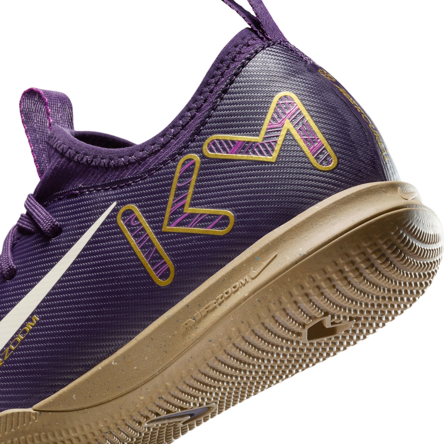 Nike Junior "Kylian Mbappe" Mercurial Vapor16 Academy IC Indoor Soccer Shoe - Grand Purple/Pale Ivory