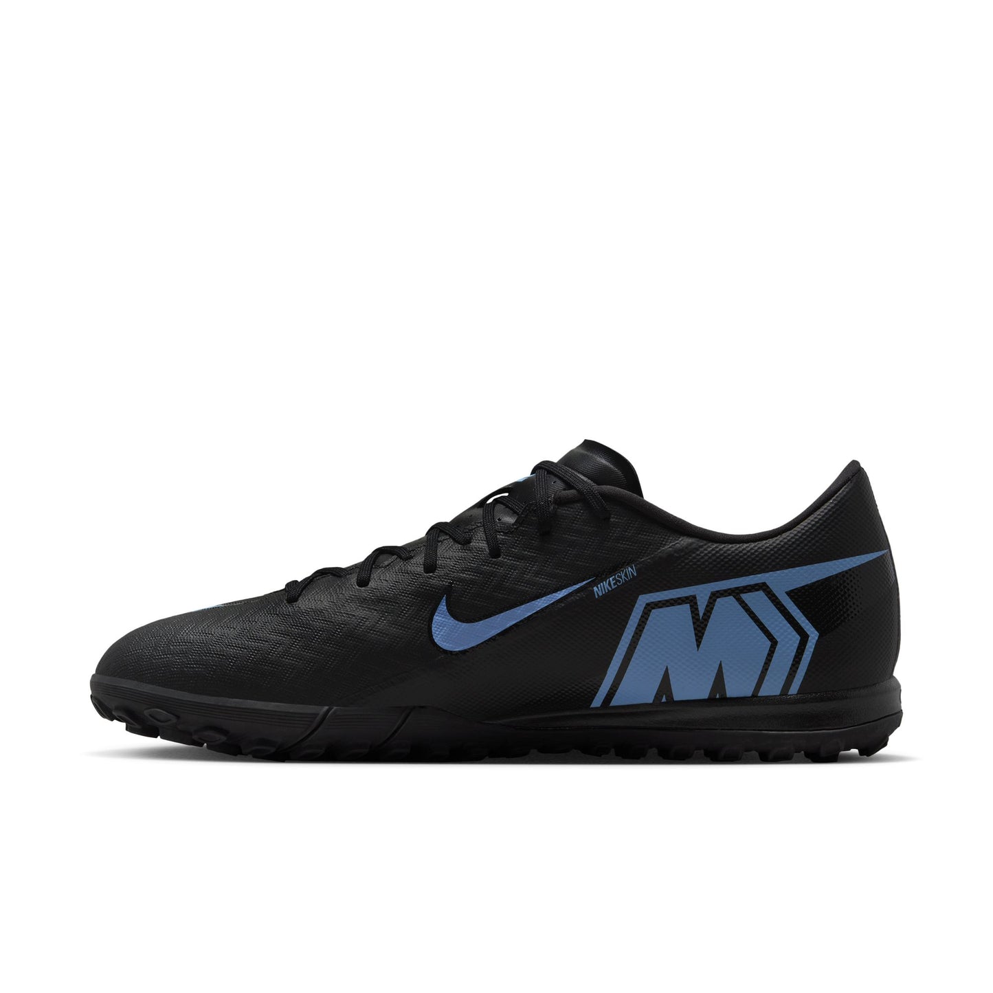 Nike Mercurial Vapor 16 Academy TF Turf Soccer Cleat - Black/Ice Blue