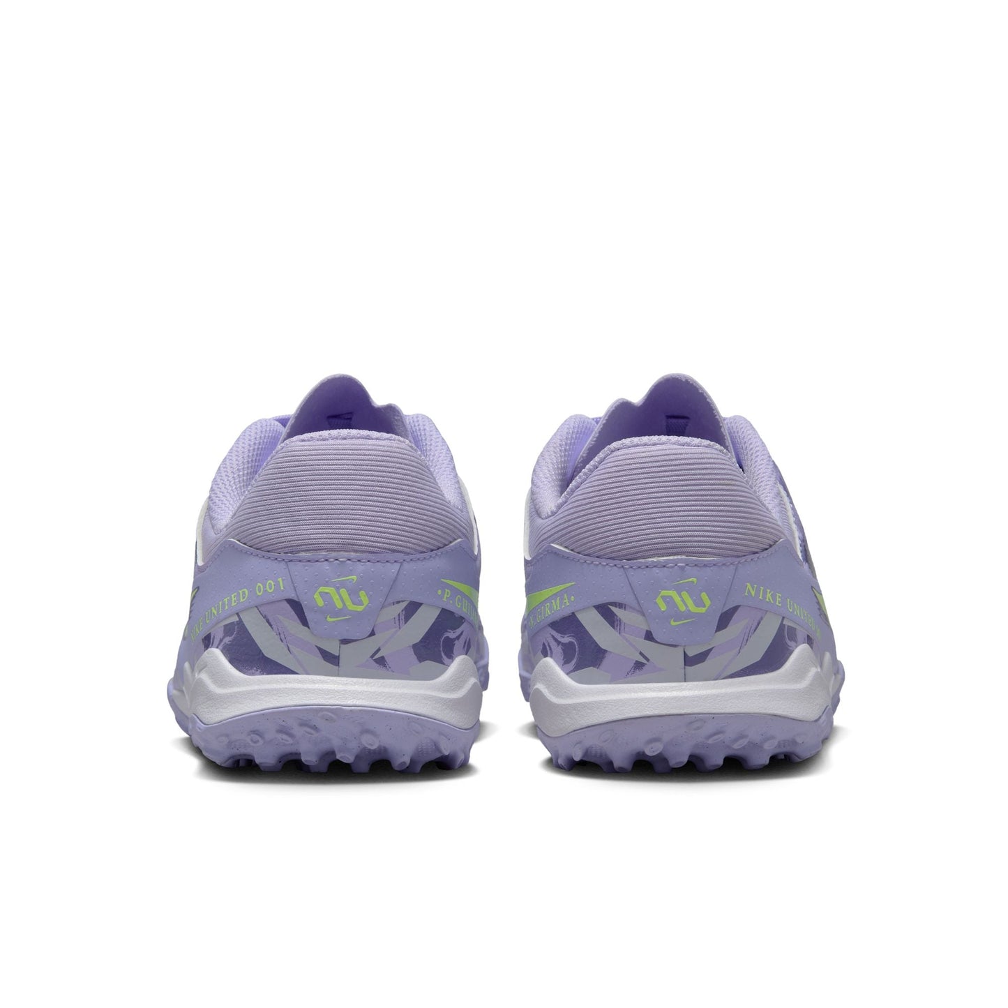 Nike United Junior Tiempo Legend 10 Academy TF Turf Soccer Cleat - Purple Agate/Barely Volt