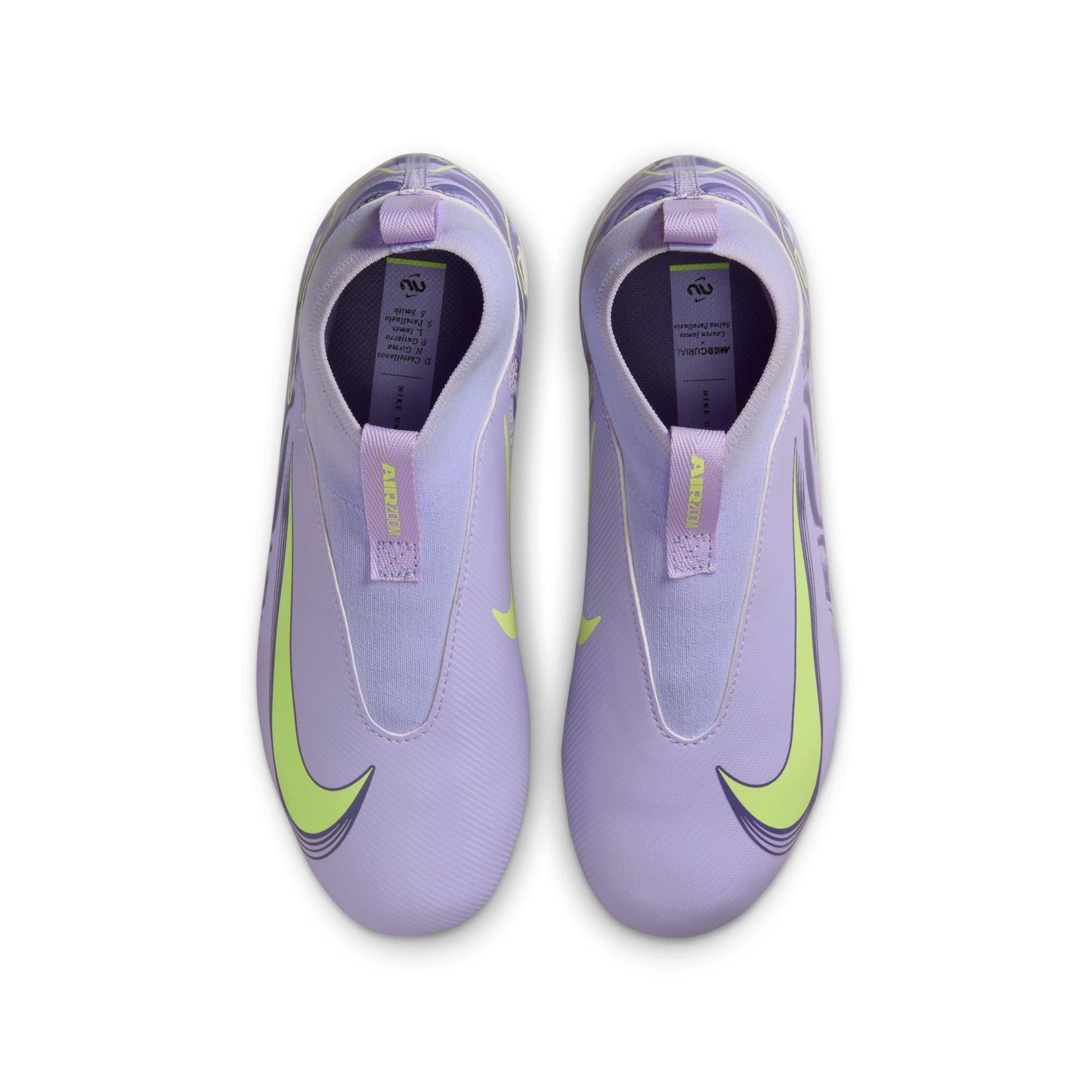 Nike United Junior Mercurial Superfly 10 FG Firm Ground Soccer Cleat - Purple Agate/Barely Volt