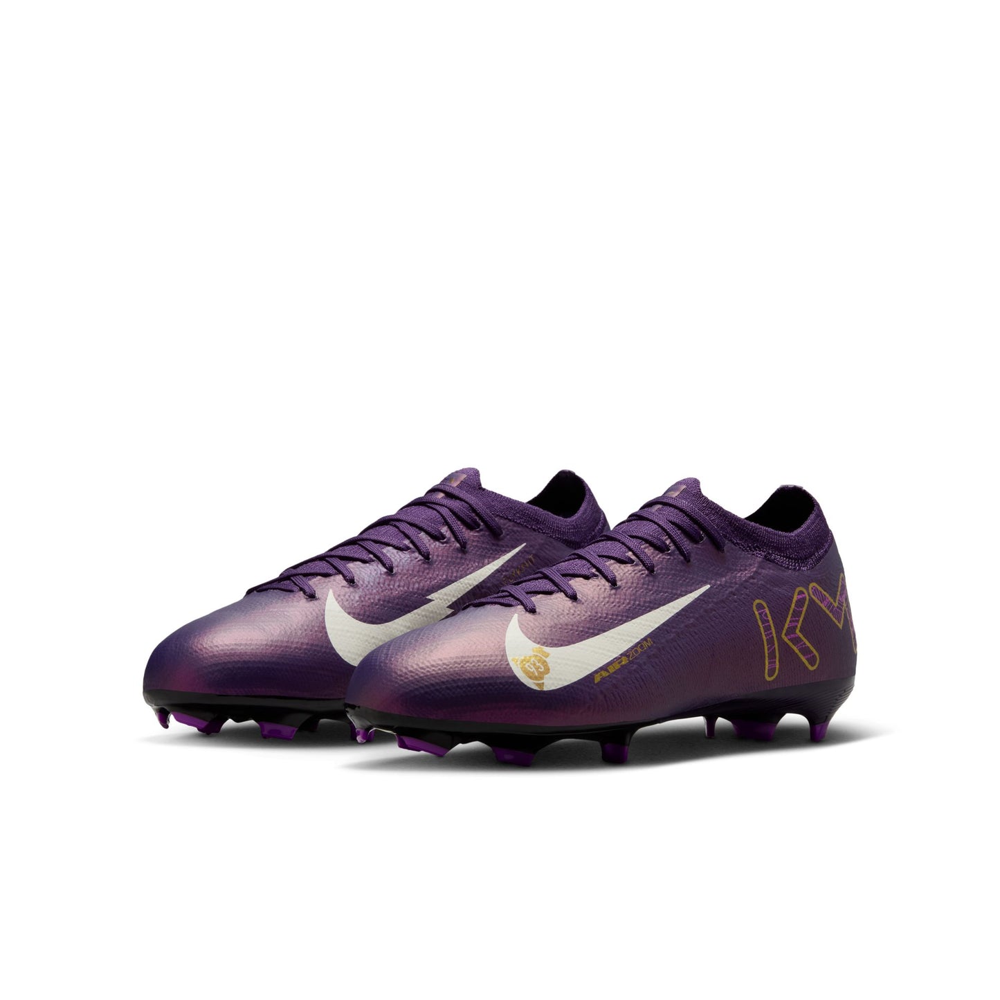 Nike Junior "Kylian Mbappe" Mercurial Vapor Pro FG Firm Ground Soccer Cleat - Grand Purple/Pale Ivory