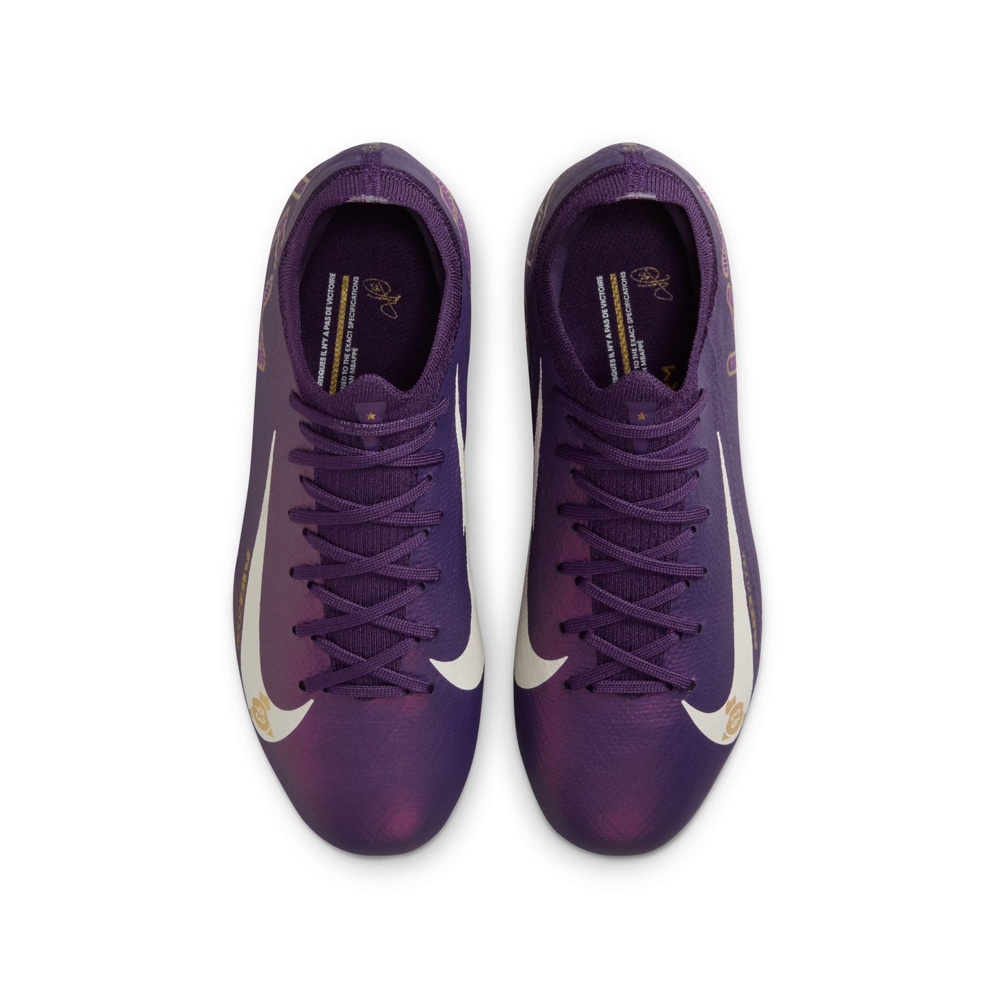 Nike Junior "Kylian Mbappe" Mercurial Vapor Pro FG Firm Ground Soccer Cleat - Grand Purple/Pale Ivory