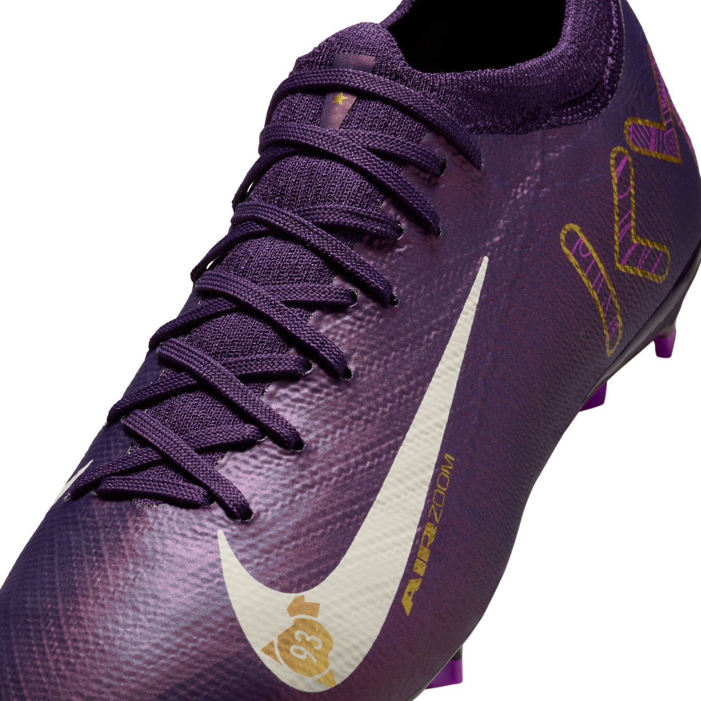 Nike Junior "Kylian Mbappe" Mercurial Vapor Pro FG Firm Ground Soccer Cleat - Grand Purple/Pale Ivory