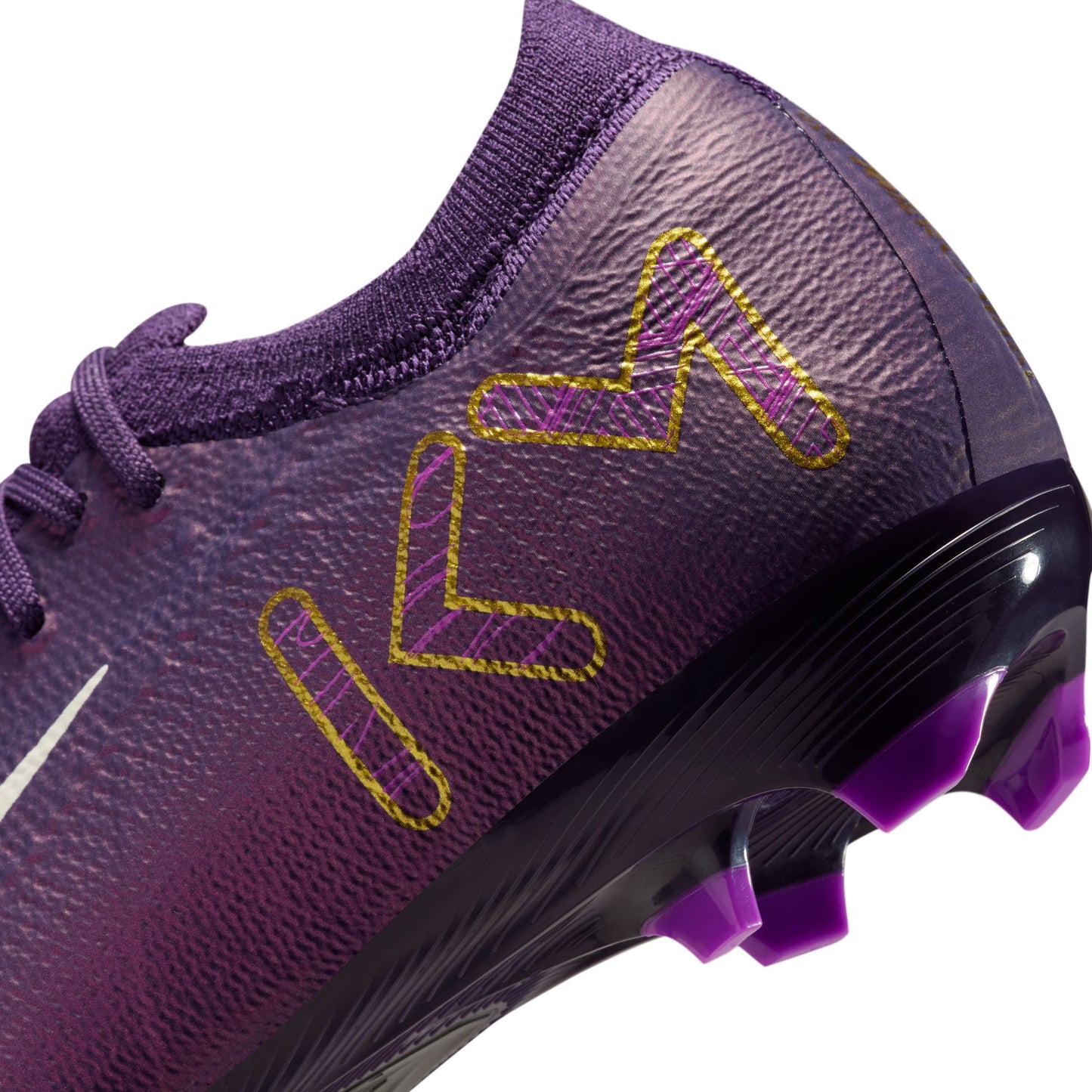 Nike Junior "Kylian Mbappe" Mercurial Vapor Pro FG Firm Ground Soccer Cleat - Grand Purple/Pale Ivory