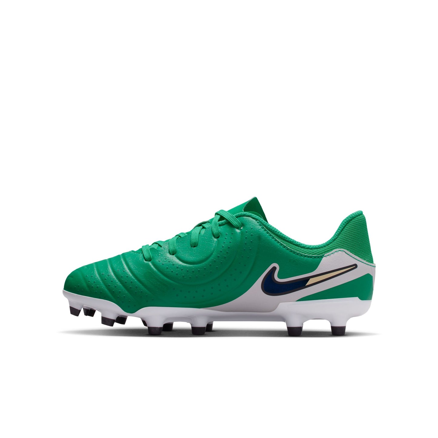 Nike Junior Tiempo Legend 10 LV8 Academy FG Firm Ground Soccer Cleat - Stadium Green/Dark Obsidian