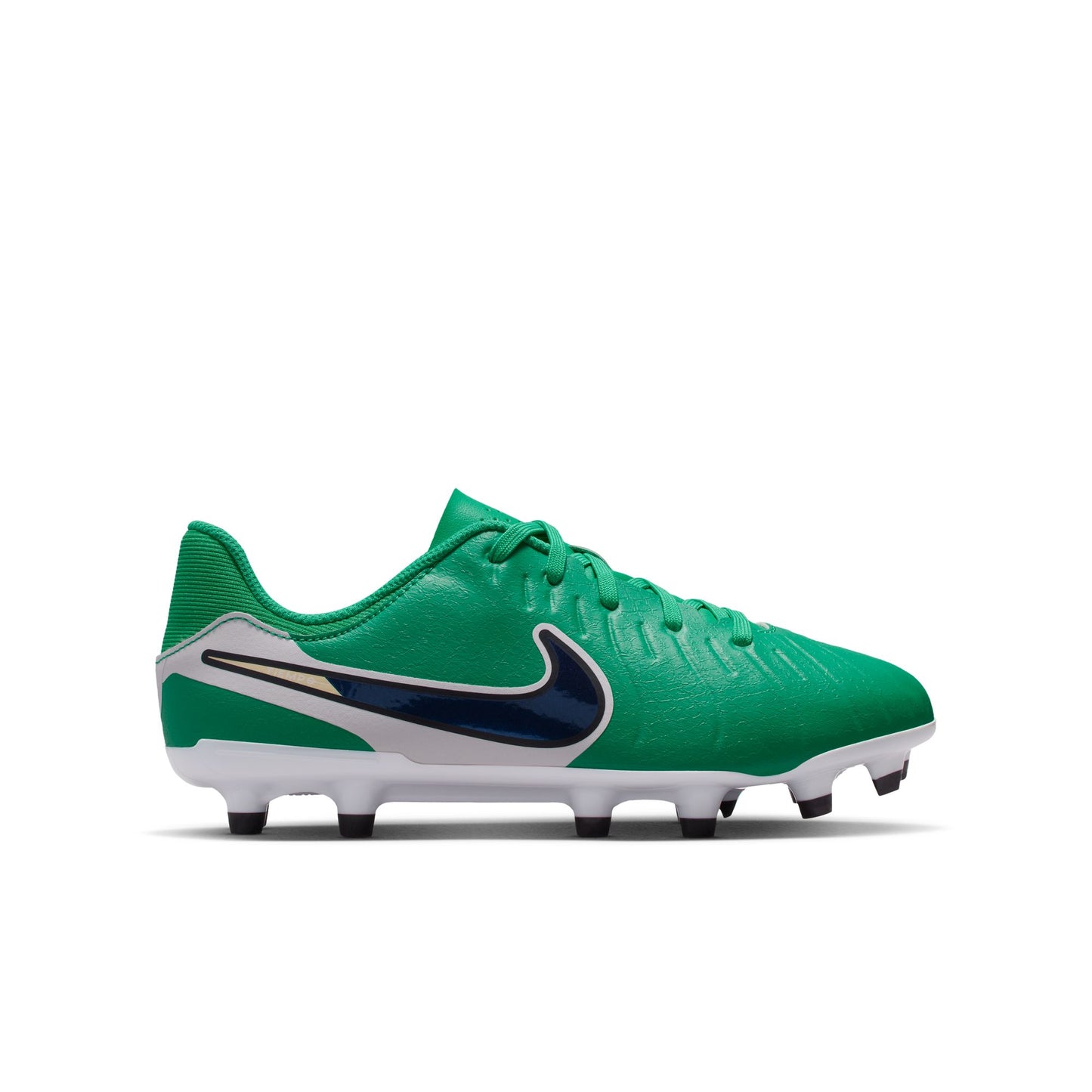 Nike Junior Tiempo Legend 10 LV8 Academy FG Firm Ground Soccer Cleat - Stadium Green/Dark Obsidian