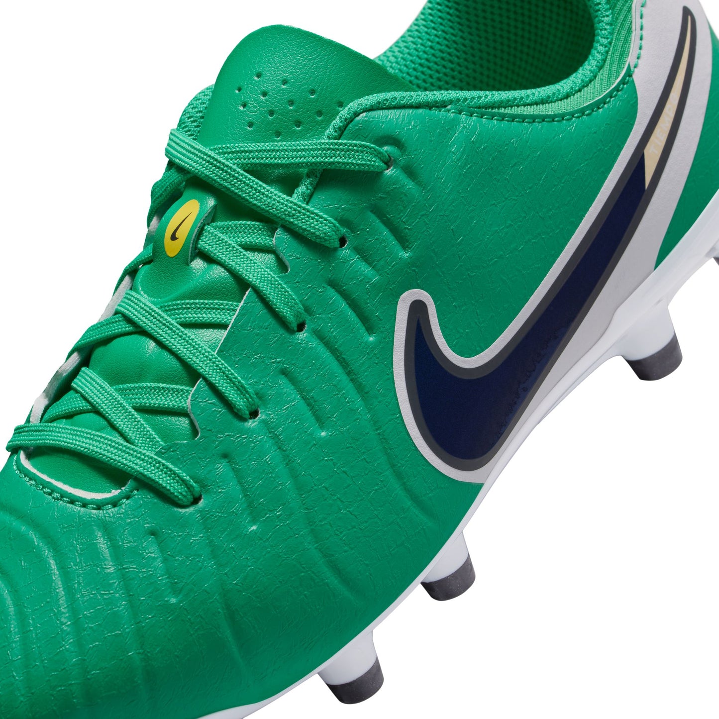 Nike Junior Tiempo Legend 10 LV8 Academy FG Firm Ground Soccer Cleat - Stadium Green/Dark Obsidian