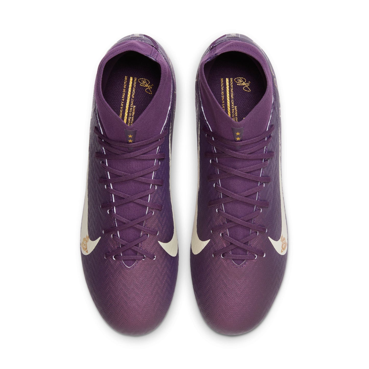Nike "Kylian Mbappe" Mercurial Superfly 10 Academy FG Firm Ground Soccer Cleat - Grand Purple/Pale Ivory