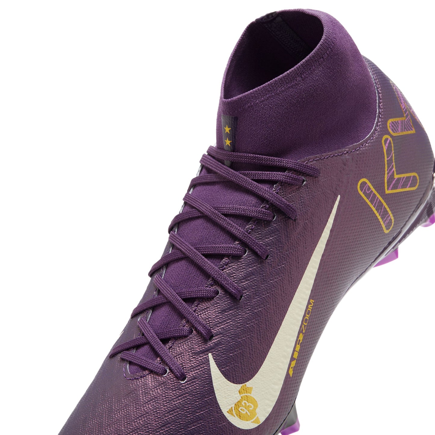 Nike "Kylian Mbappe" Mercurial Superfly 10 Academy FG Firm Ground Soccer Cleat - Grand Purple/Pale Ivory