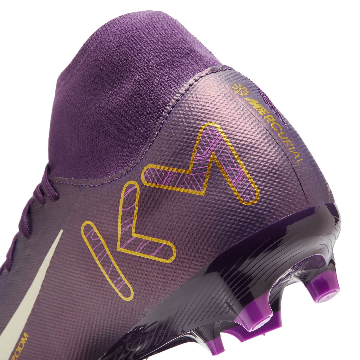 Nike "Kylian Mbappe" Mercurial Superfly 10 Academy FG Firm Ground Soccer Cleat - Grand Purple/Pale Ivory