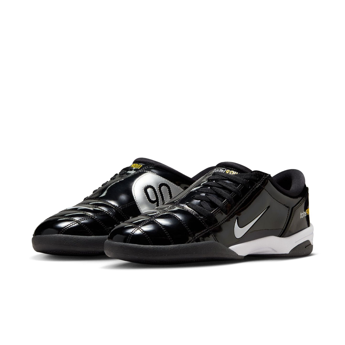 Nike T90 SP Indoor Soccer Shoe - Black/White/Metallic Silver