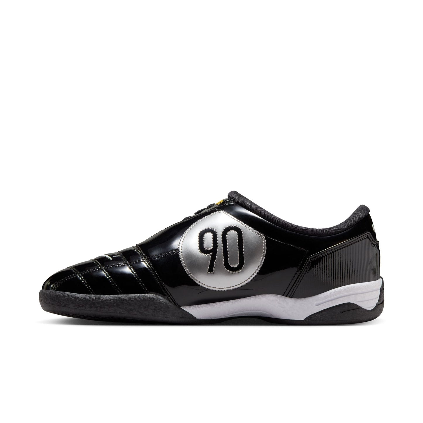 Nike T90 SP Indoor Soccer Shoe - Black/White/Metallic Silver