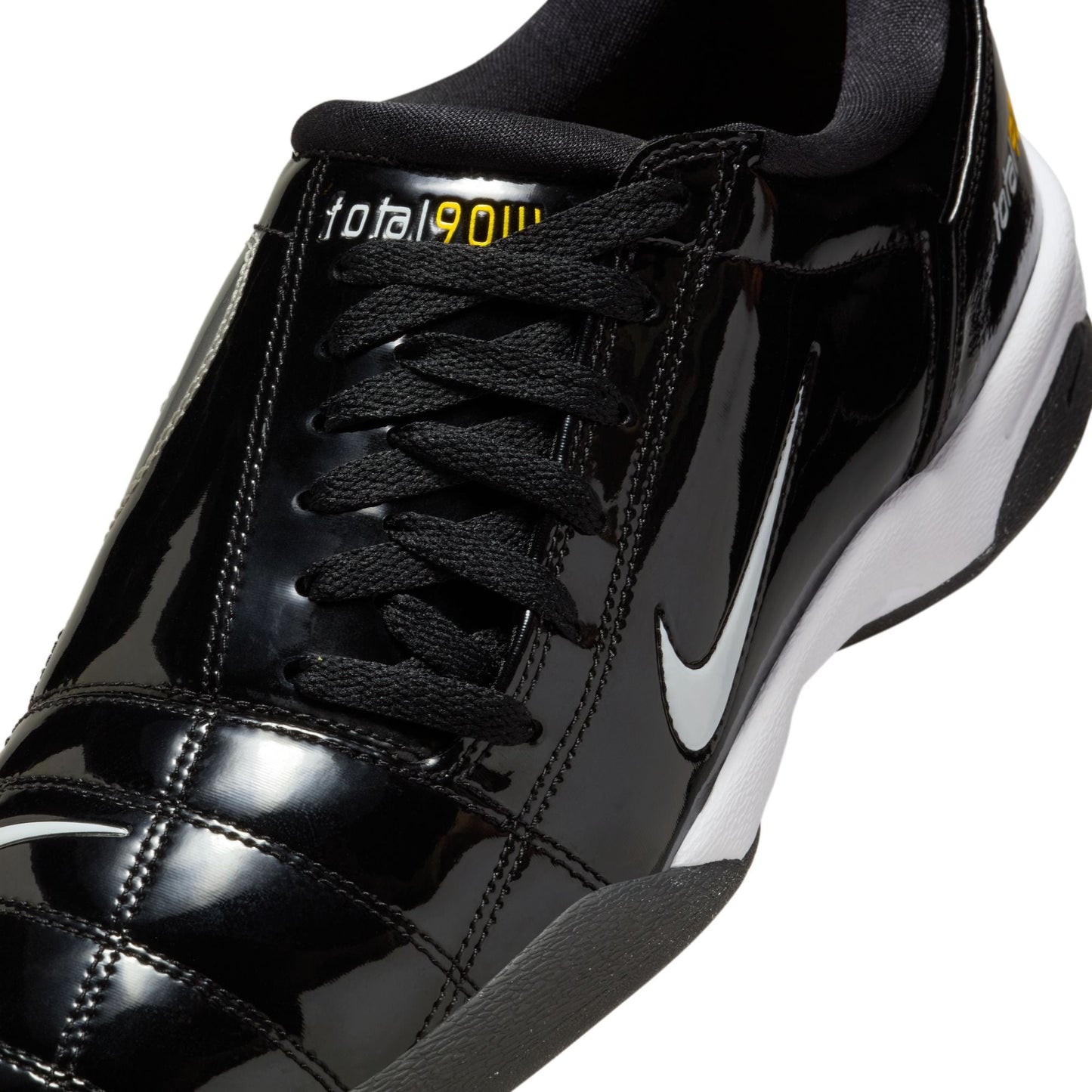 Nike T90 SP Indoor Soccer Shoe - Black/White/Metallic Silver