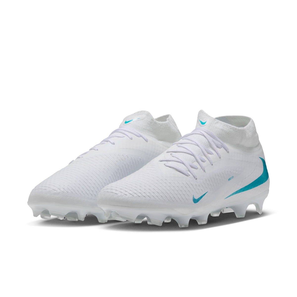 Nike Phantom 6 High Academy FG Firm Ground Soccer Cleat - White/Dusty Cactus/White