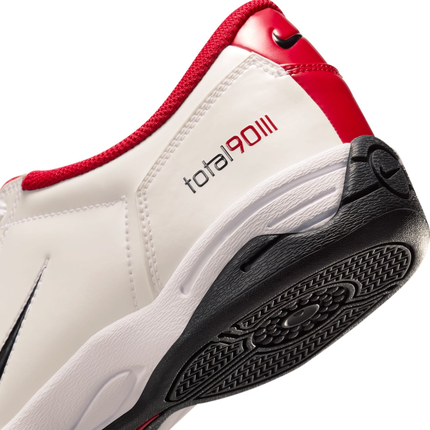 Nike T90 SP Indoor Soccer Shoe - White/Black-Gym Red