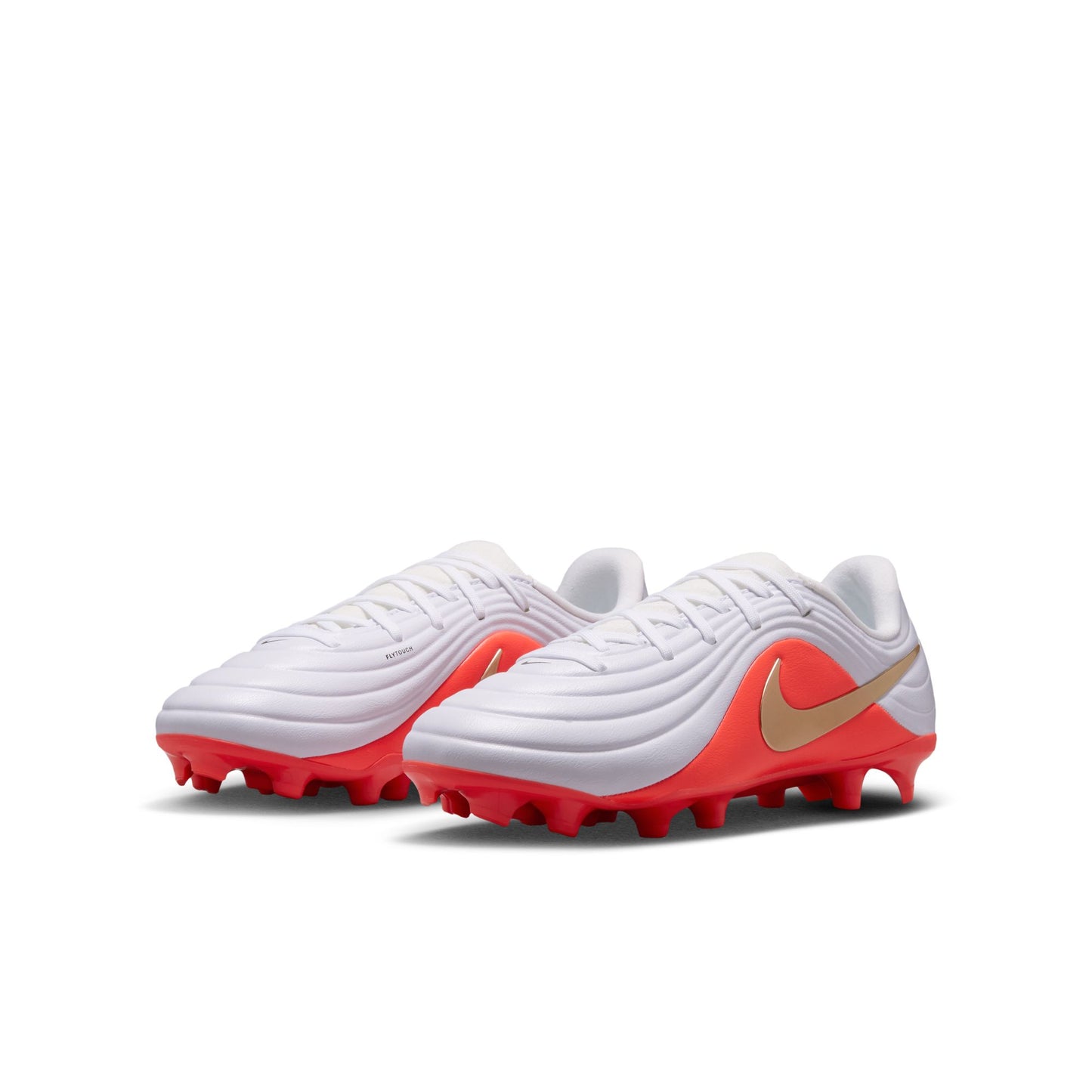 Nike Junior Tiempo Maestro Academy FG Firm Ground Soccer Cleat - White/Blur/Bright Crimson