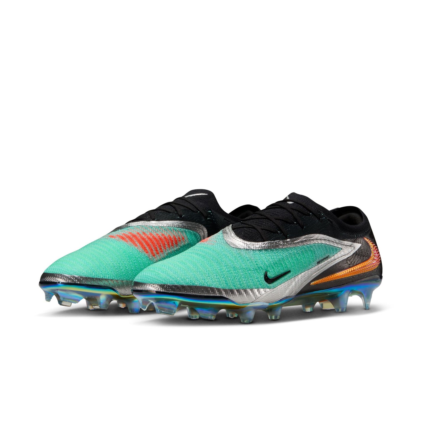 Nike Phantom 6 Low Elite FG/MG Firm Ground Soccer Cleat - Chrome/Black