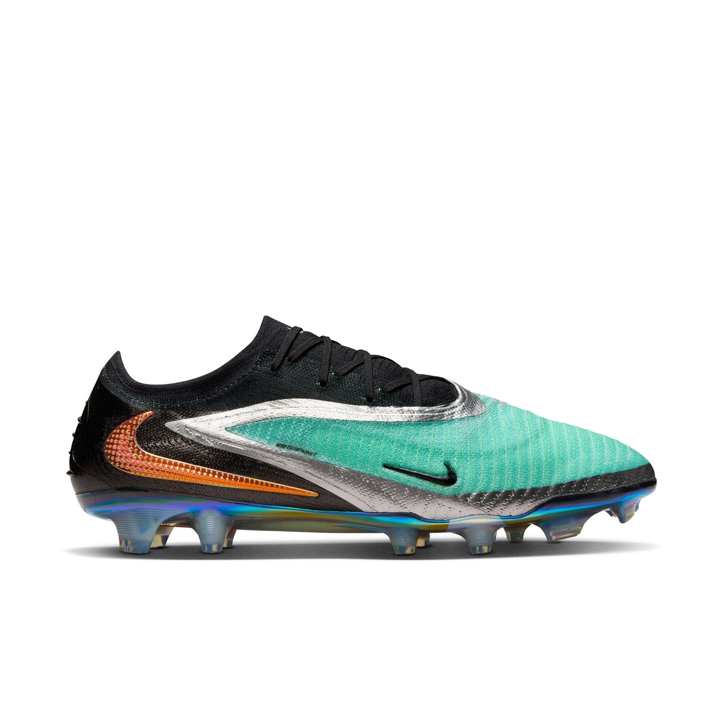Nike Phantom 6 Low Elite FG/MG Firm Ground Soccer Cleat - Chrome/Black