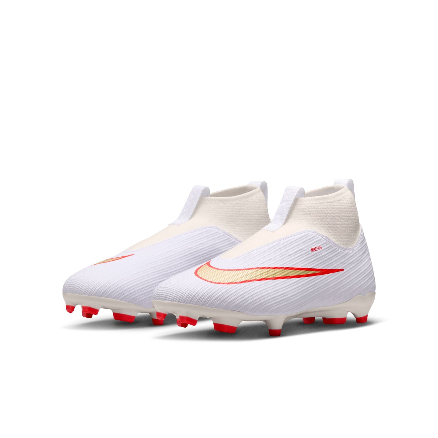 Nike Junior Mercurial Superfly 11 Academy FG Firm Ground Soccer Cleat - White/Blur/Bright Crimson (Copy)