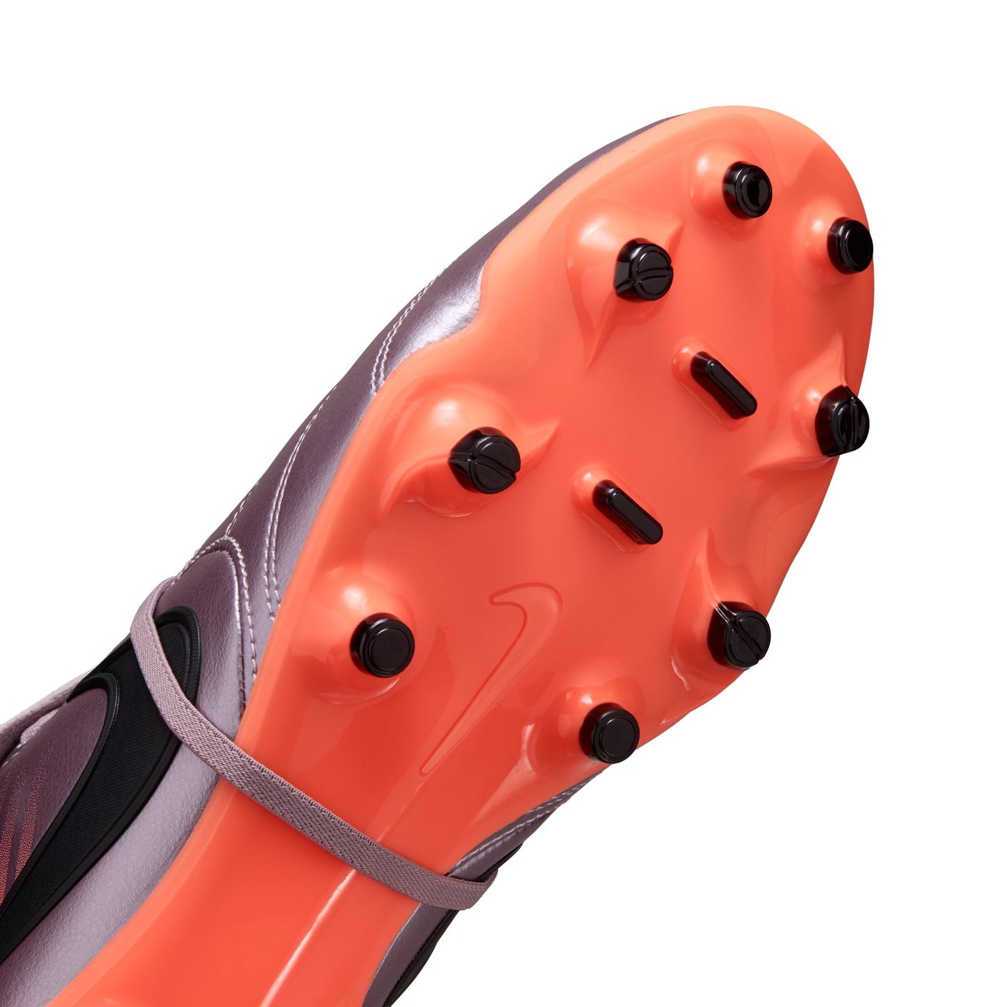 Nike Tiempo Ligera Heritage Pro Fold Tongue FG Firm Ground Soccer Cleat - Bleached Lilac/Black/Total Orange