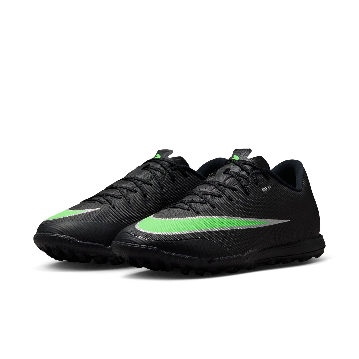 Nike Mercurial Vapor 17 Academy Turf Low-Top Soccer Shoes - Black/Illusion Green/Black