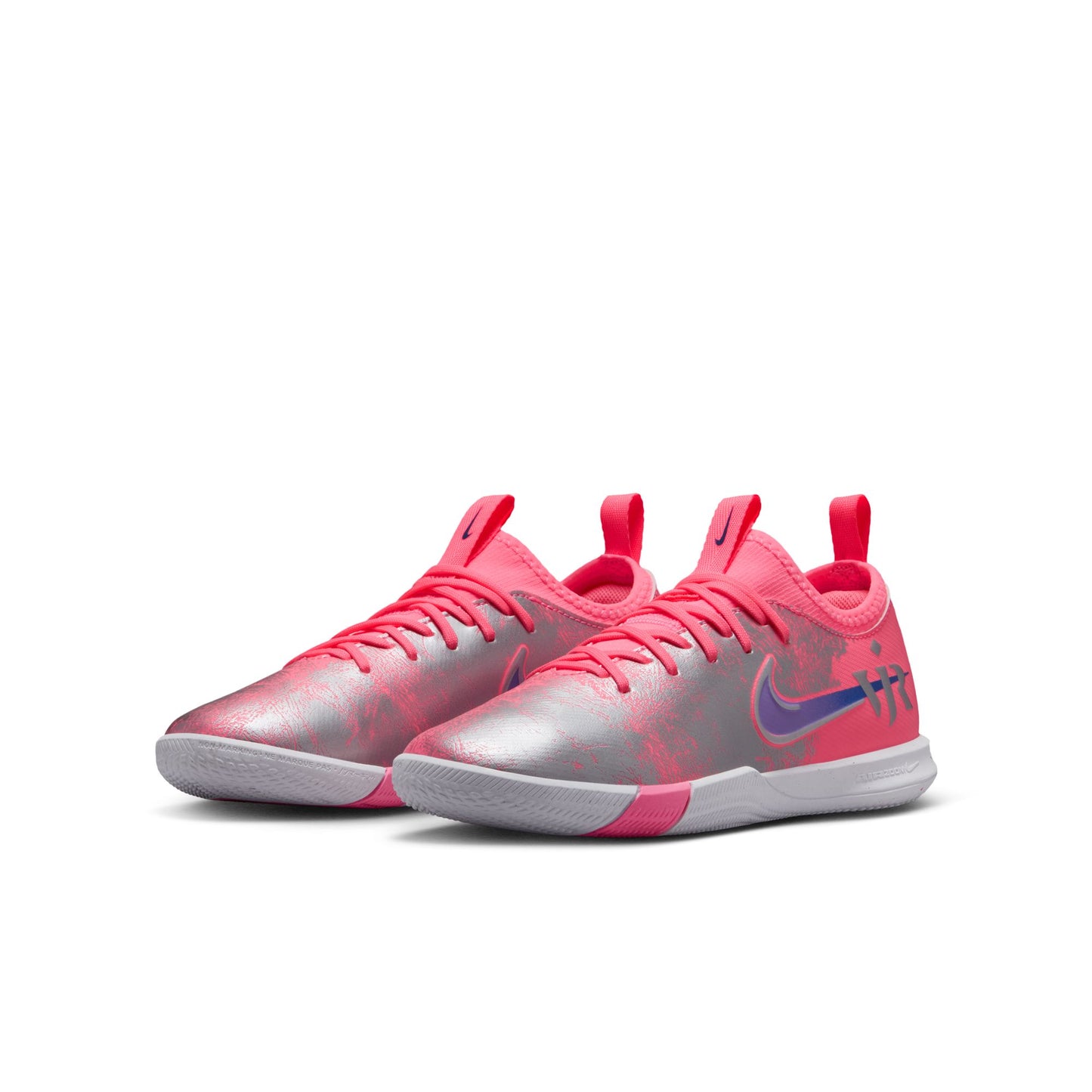 Nike Junior "Vini Jr" Mercurial Vapor Academy IC Indoor Soccer Shoe - Sunset Pulse/Old Royal