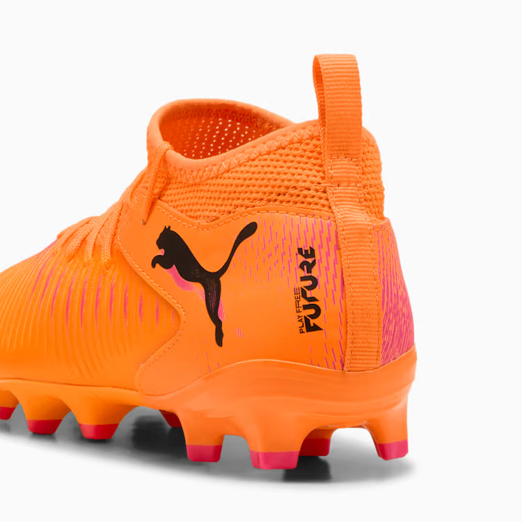 Puma Junior Future 8 Match FG/AG Firm Ground Soccer Cleat - Heat Fire/Black/Ravish