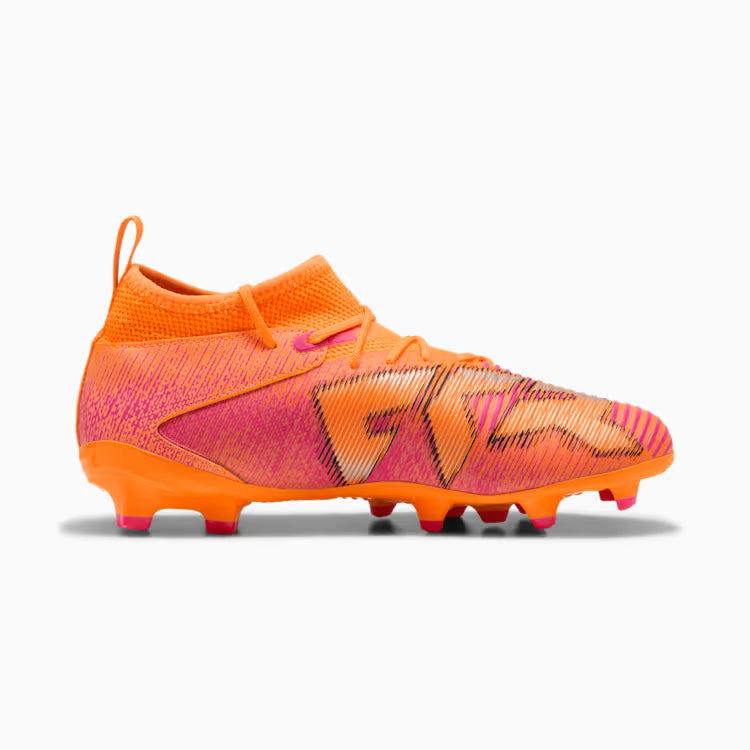 Puma Junior Future 8 Match FG/AG Firm Ground Soccer Cleat - Heat Fire/Black/Ravish